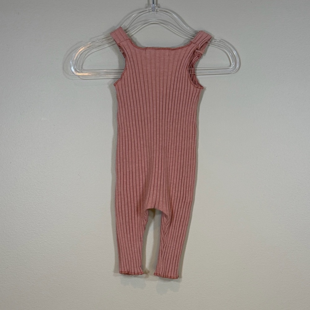 Zara Rust Ribbed Romper - Picture 2 of 3